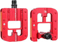 Mountain Bike Pedals- Aluminum Alloy Road Bike Pedals- Folding Mountain Bike Pedals- Anti- Skid Nails Bicycle Pedals- Universal Fit Fooker Pedals 9/16" Compatible
