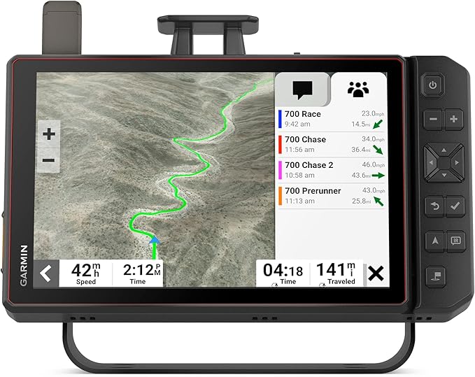 Garmin Tread XL - Baja Race Edition, Rugged, ultrabright 10” Off-Road Race Navigator, high-Performance GPS for Trophy Trucks, Team Tracking with Built-in inReach Satellite Communication