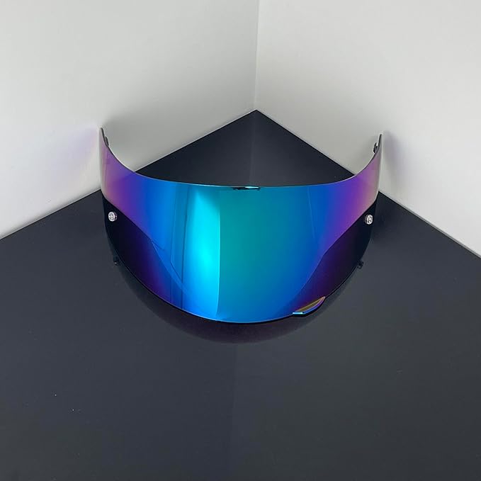 Helmet Visor Replacement,Motorcycle Helmet Face Shield for ILM 902,902L,902BT (Rainbow-Day Use Only)