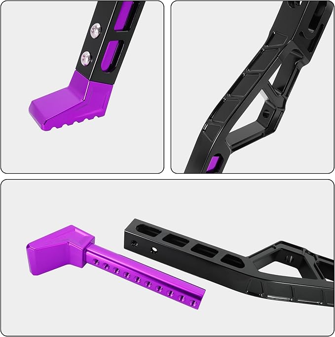 Kickstand for Surron,Adjustable Height Dirt Bike Kickstand CNC Aluminum Upgrades for Sur Ron Light Bee Talaria Sting,Purple