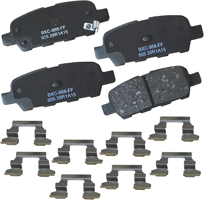 Bendix Premium SBC905 Ceramic Rear Brake Pads for Select Models INFINITI FX35,FX37,FX45,G35,M35,M37,M45,M56,Nissan 350Z,Altima,Juke,LEAF,Maxima,Murano,Qashqai,Quest,Rogue Sport,X-Trail,Renault Koleos