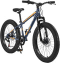 20/24/26 Inch Fat Tire Mountain Bike Variable Speed Dual Disc Brake Kids Adult Free Return
