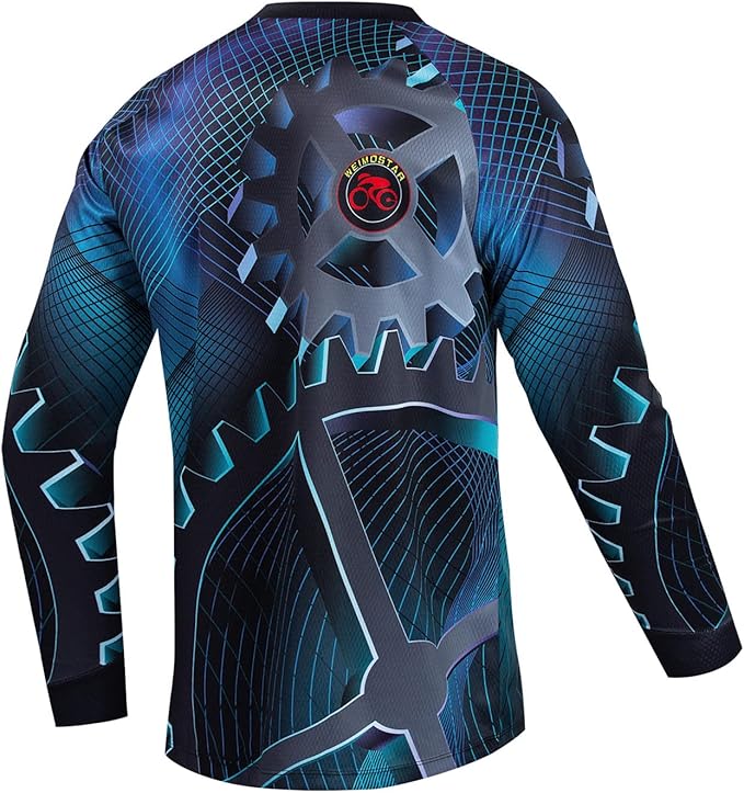 Cycling Jersey Long Sleeve Men's Mountain Bike Motocross Jersey Long Sleeve MTB T-Shirt