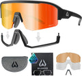 Wildhorn Radke MTB Cycling Glasses, UV400 Sports Ski Running Sunglasses for Women & Men, Baseball Glasses w/3 Swap Lenses