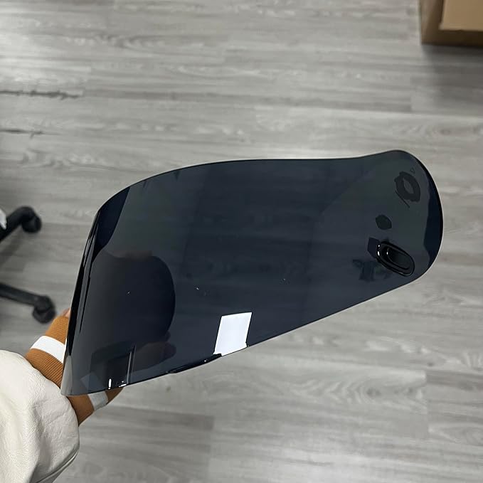 HJ09 Shield for HJC CL-15,CL-16,CL-SP,CL-17,CS-15,CS-R1,CS-R2,CS-R3,FS-10,FS-11,FS-15,FG-15,IS-16,TR1 Helmet Visor (Deep Black-For Day)