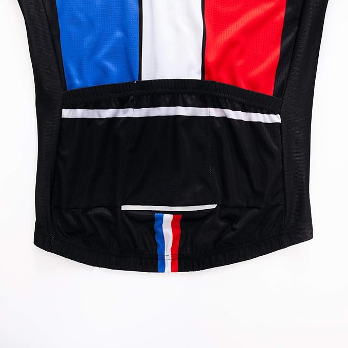 Men's Cycling Jerseys Tops Biking Shirts Short Sleeve Full Zipper Bike Clothing