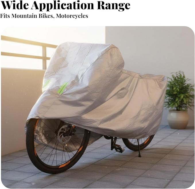 Cycle Cover Resistant Bike Cover Foldable Weather-Resistant Bike Protector for Commuters , 24-26 Inch Thick
