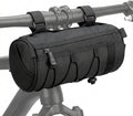 2.5L Bike Handlebar Bag, Waterproof Bicycle Front Bag with 2-Point Secure Straps, Lightweight Bike Pouch for Mountain Road Bikes and Commuting, Black 9.25 x 4.33 inch