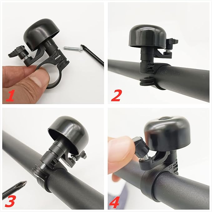 Bike Bell, Cute Mini Bicycle Bell, Crisp Bike Bells for Adults and Kids, Bicycle Bells for Handlebars, Loud Cycling Ring Bell for Road Bike Mountain Bike Scooter