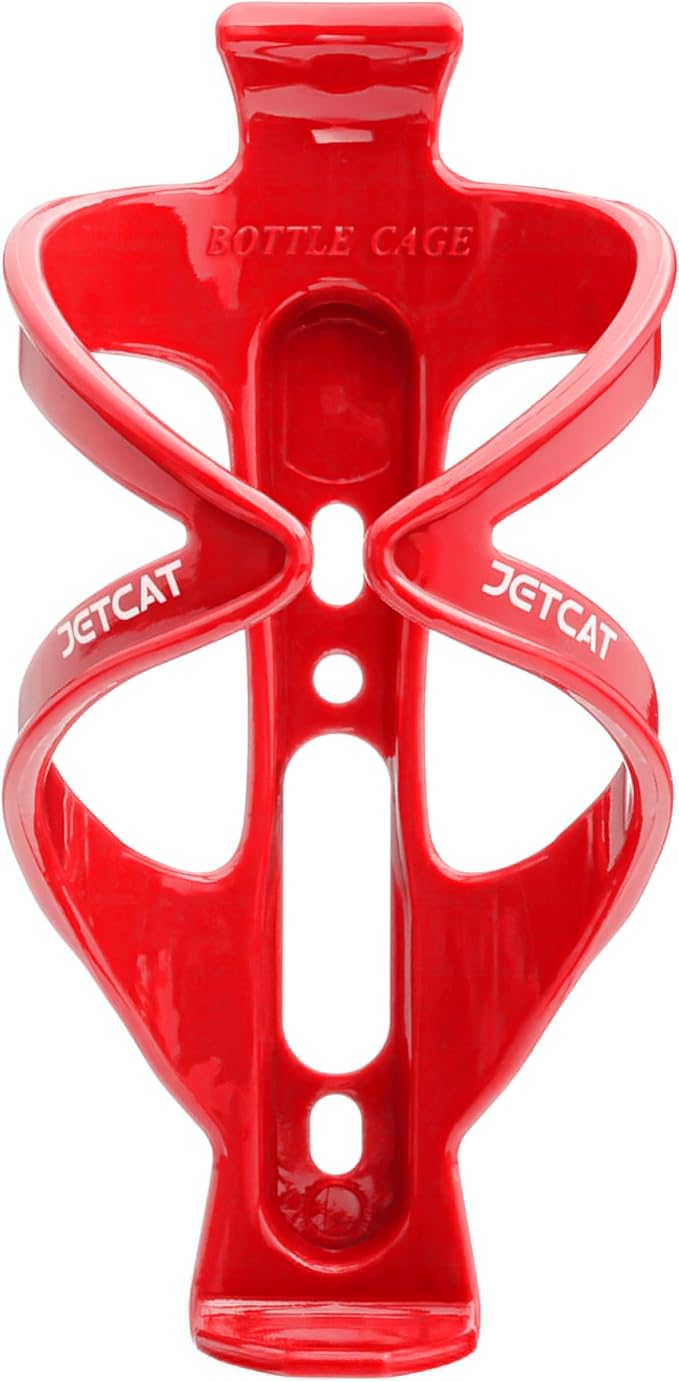 Bike Water Bottle Holder – Bike Cup Holder & Bike Water Bottle Cage for Bicycle, MTB, Mountain, Gravel, Road, eBike | Adult/Kids, Carbon Fiber Biking Accessories Red