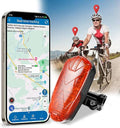 GPS Tracker for Bike Bicycle GPS Tracker Hidden GPS Tracking Device for Motorcycle Motorbike Anti-Lost Anti-Theft, with LED Tail Light - 4G TK906