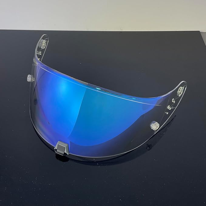 T520 Motorcycle Helmet Visor Replacement Compatible with Scorpion EXO T520/R1 Air/ST1400 UV Protection Anti-Scratch (Clear Blue-For Day &Night)