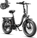 Heybike Ranger 2.0 Foldable Electric Bike for Adults, 20"×4 Fat Tire Ebike with 1400W Peak Motor, 28 MPH Max Speed, 600Wh Removable Battery, Up to 65 Miles Range, Front Suspension Step-Thru E Bike