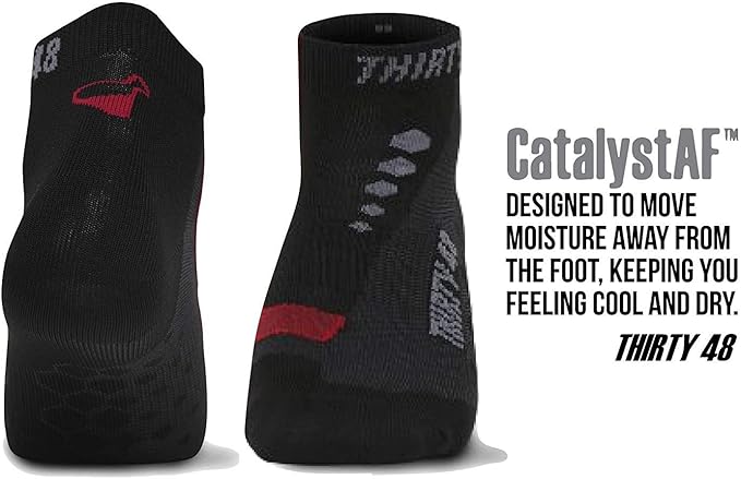 Thirty48 Low Cut Cycling Socks for Men and Women | Unisex Breathable Sport Socks
