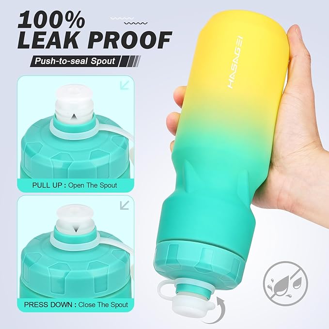Bicycle Water Bottle Holder with 24 Oz Bottle, Durable Leak-Proof Non-Slip Design, Lightweight & Universal Fit for Mountain/Road Cycling Accessories