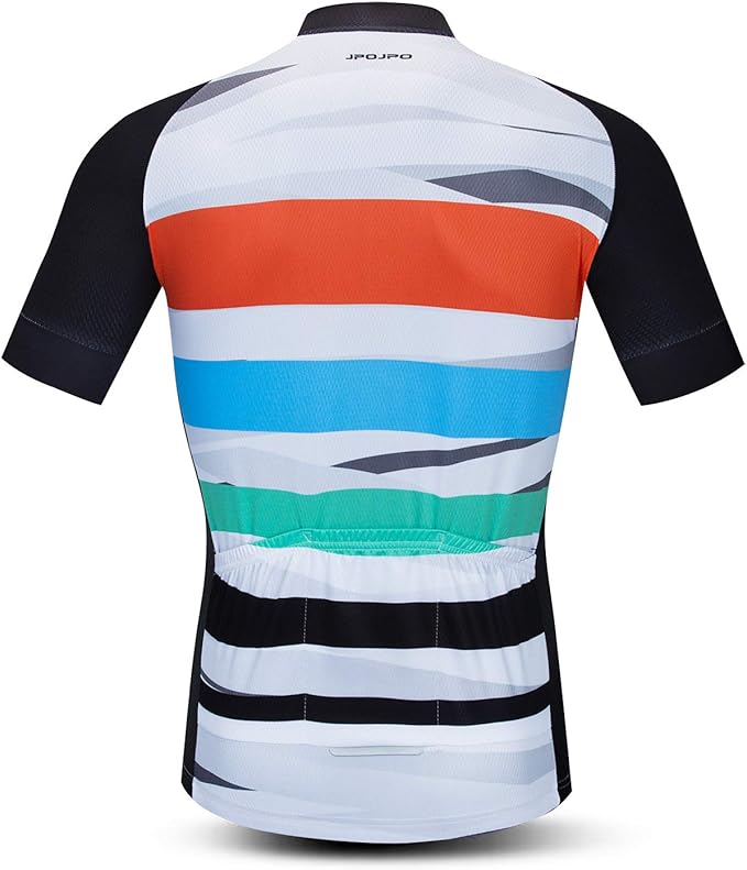 JPOJPO Men's Cycling Jersey Bike Shirt Short Sleeve MTB Summer Clothing Bicycle Tops Jacket S-3XL
