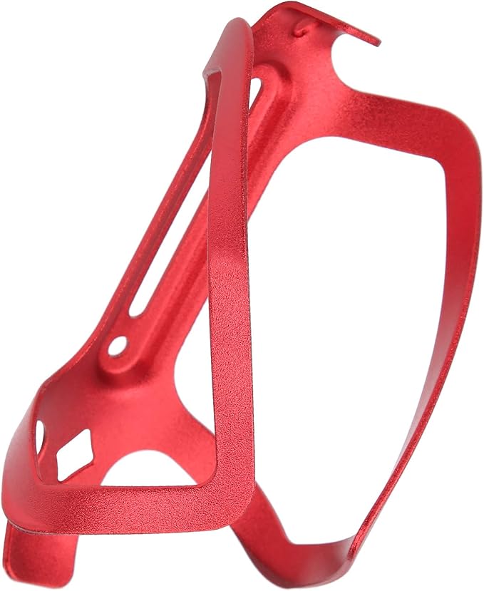 Aluminum Alloy Cage Cage Bouteille, Light Support for Folding Bikes on Road, Black Accessories (Red)
