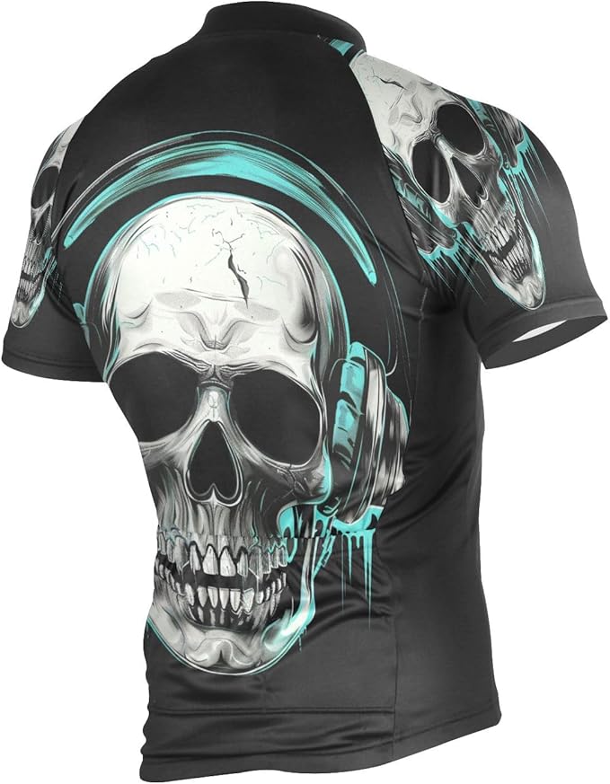 Men's Cycling Bike Jersey Short Sleeve Moisture Wicking, Breathable, Quick Dry Biking Shirt with 3 Rear Pockets