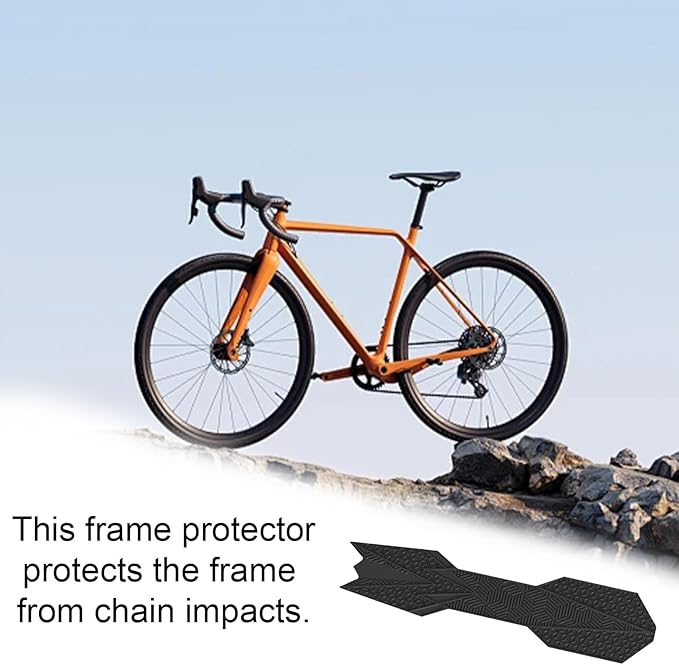 Eagles Mountain Bike Chainstay Protector, MTB Silicone Chain Stay Frame Guard, Road Bicycle Chain Pad for Most Bicycle Protect Your Bike Frame from Scratch by Chain(1 PC, E213)