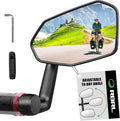 RBRL Bicycle Mirror, Extra Large Bike Mirror, 360° Adjustable Shatterproof and Durable Bar End Rear View Mirror Bike, Bicycle Side Mirror for E-Bike (Right)