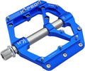 Aluminum Alloy 9/16" Bike Pedal MTB Wide Platform Flat Non-Slip Bicycle Pedals with 3 Bearings for Mountain Bikes, Road, BMX