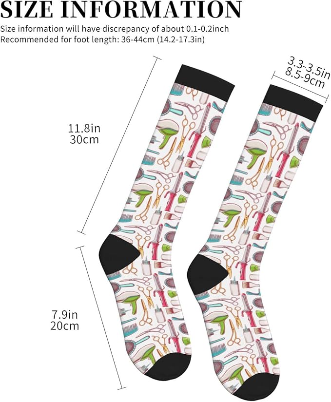 bassyil Compression Socks for Women & Men Circulation 15-20 mmHg Knee High Best Support for Nurses Travel Running Athletic