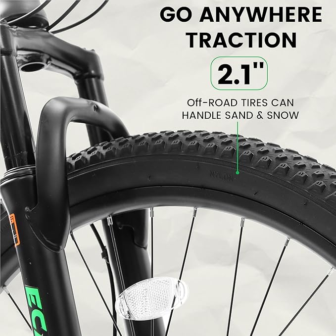 Ecarpat 24/26/27.5 Inch Mountain Bike, Full/Front Suspension Mens Boys Mountain Bike with 21 Speed Steel Frame and Dual Disc Brakes, Adult Sport Bicycle for Trail City Road, Gift Choice