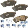Bendix Premium SBC1391 Ceramic Rear Brake Pads for Select Models Lexus GS200t,GS300,GS350,GS450h,IS200t,IS250,IS300,IS350,RC200t,RC300,RC350,RX350,RX450h,Benz B250,Toyota,Mirai,Prius V,Sienna