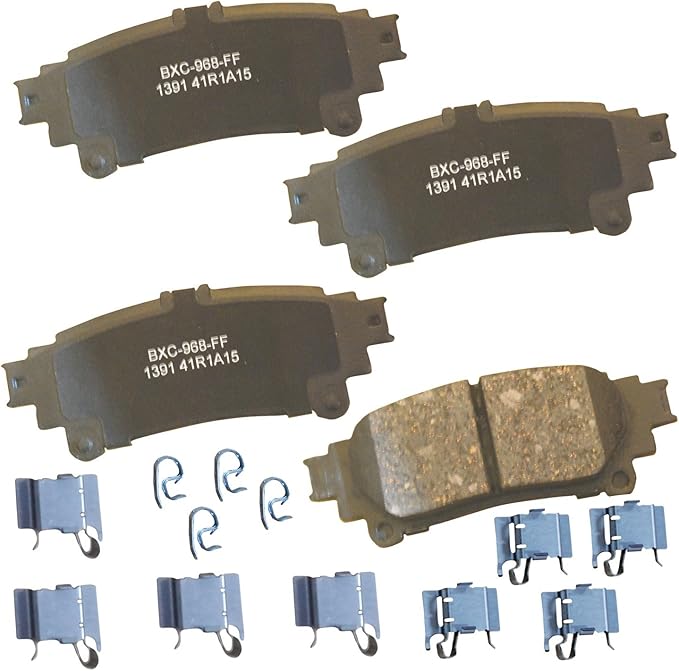 Bendix Premium SBC1391 Ceramic Rear Brake Pads for Select Models Lexus GS200t,GS300,GS350,GS450h,IS200t,IS250,IS300,IS350,RC200t,RC300,RC350,RX350,RX450h,Benz B250,Toyota,Mirai,Prius V,Sienna