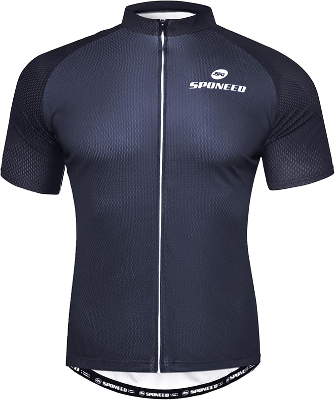 Men Bike Jersey Short Sleeve Road Cycling Shirts Biking Tops Moisture Wicking