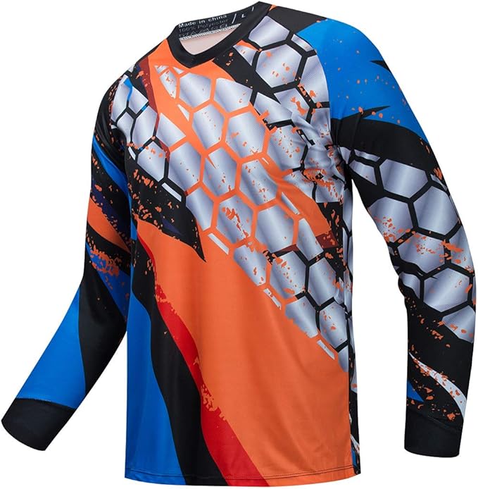 Men's Racing Shirts Summer Motocross Jersey Bicycle Sportswear MTB Jersey Long Sleeve Mountain Bike Clothes