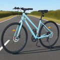 700C Road Hybrid Bike City Commuter Bicycle with 7 Speed/Front and Rear Disc Brakes/Steel Frame for Men Women Adult Available in A Variety of Colors