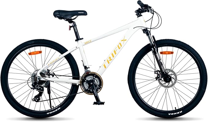 TRIFOX Aircraft-Grade Aluminum Alloy 26 Inch Mountain Bike with Shimano 21 Speed, Front Suspension Frok, Dual Disc Brakes, 15/17 Inch Frame for Men Women Boys and Girls