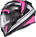 ScorpionEXO Ryzer Full Face Motorcycle Helmet with Pinlock Ready Shield with Integrated Speaker Pockets DOT ECE Approved Evolution (Pink - X-Large)