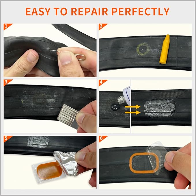 PAX 12 Pcs Inner Tube Patch Refills, 4 Pcs X 24x41mm/ 24x35mm/ 34x52mm. Puncture Flat Tire Repair Patch Kit for Bicycle, Motorcycle, Scooter, BMX, ATVs, River Floating, Inflatable Rubber