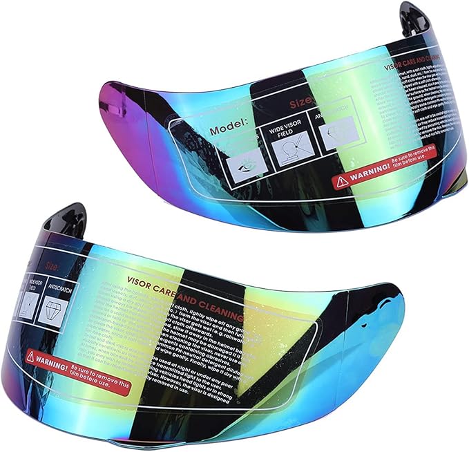 Motorcycle Helmet Visor, Anti-Fog Protection Coating Durable Scratch-Resistant Replacement Lens Motorcycle Visor Lens for Riders Commuters Touring Adventure Biking Outdoor Sports Activities