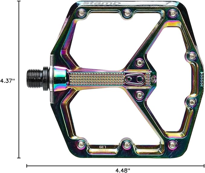 Crankbrothers Stamp Flat MTB Pedals - Size-Specific, Lightweight, Versatile, Durable Bike Pedals
