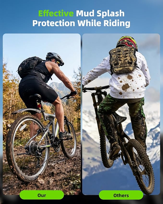 24 Inch Mountain Bike for Men & Women, 21-Speed Full Suspension MTB, High-Carbon Steel Frame, Quick Release Front Wheel, Dual Fenders, Easy Assembly, Trail & Commuter Bicycle