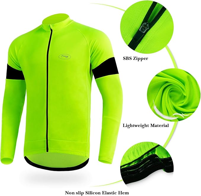 Cycling Jersey Men Bicycle Shirt Short and Long Sleeve MTB Road Biking Jersey with Pockets