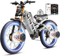 eAhora Romeo Pro 3 Electric Bike - [2026 Latest] 50MPH 5600W Dual Motor 60V 80AH 250Miles Long Range Ebike for Adults, 26" * 4.0 Fat Tire Fast Electric Mountain Bike Full Suspension Off-Road E-Bike