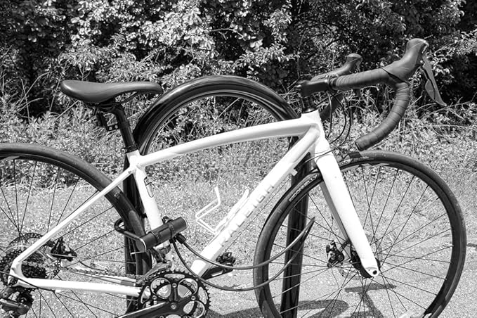 Kryptonite Bike U-Lock with Braided Steel Cable, High Security Anti-Theft Bicycle U Lock, 12mm Shackle and 8mm x4ft Length Security Cable with Keys for Scooter Road Mountain Bikes