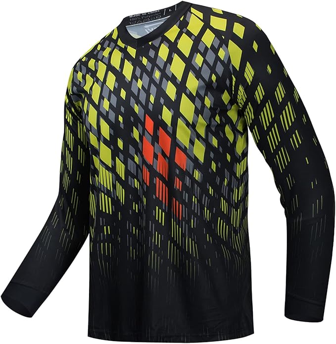 Cycling Jersey Long Sleeve Men's Mountain Bike Motocross Jersey Long Sleeve MTB T-Shirt