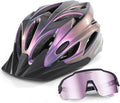 Odoland Adult Bike Helmet and Cycling Sunglasses Set for Men & Women, Safety Certified Bicycle Helmet with UV Protection Glasses for Mountain, Skating, Road, City Commuting & Outdoor Riding