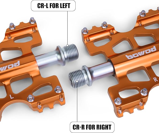 Bike Pedals 9/16" Lightweight Non-Slip Bicycle Platform Pedals - Fits Most Adult Bikes & Mountain Bikes &MTB, Road Bikes and Slip-Resistant Design