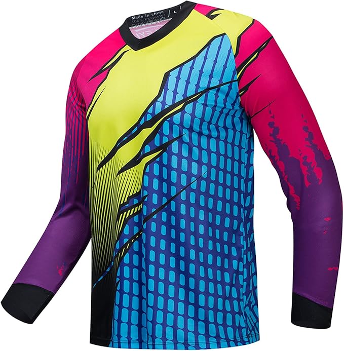 Cycling Jersey Long Sleeve Men's Mountain Bike Motocross Jersey Long Sleeve MTB T-Shirt