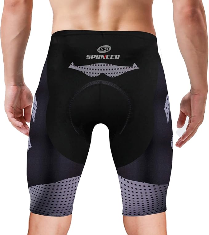 sponeed Men's Cycling Padded Shorts Men Bike Short Pants Cycle Spandex Tights Biking Wear