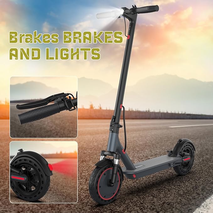 8.5" E Scooter for Adults 19/22 MPH 350/500W Motor 187.2/288.6/441WH Battery, Motorized Scooter Up to 22 Miles Range, Foldable Bearing 265 LBS/APP Control