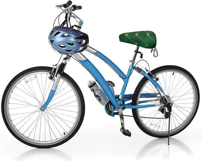Adjustable Exercise Bike Seat Cover, Soft Cushion Indoor Outdoor Dust Resistant Protection