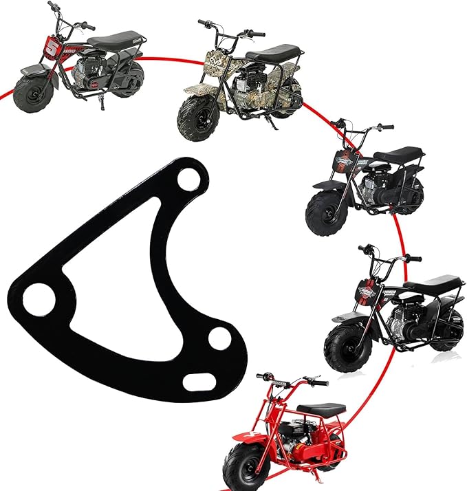 JMCHstore Mini Bike Hydraulic Brake ATV Caliper Bracket kit for Monster Mega Moto MMB80 80cc FRP GMB100 98cc, For Coleman RB100 RT100 Heavy-Duty Steel Bolt-On Conversion Plate