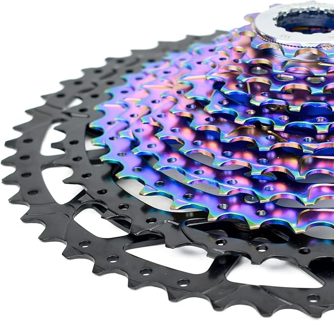 VG SPORTS 8/9/10/11/12 Speed Ultra-Light Bike Cassette for Mountain Bike 11-40T/11-42T/11-46T/11-50T/11-52T MTB Cassette Lightweight Aluminum Bracket Cassette